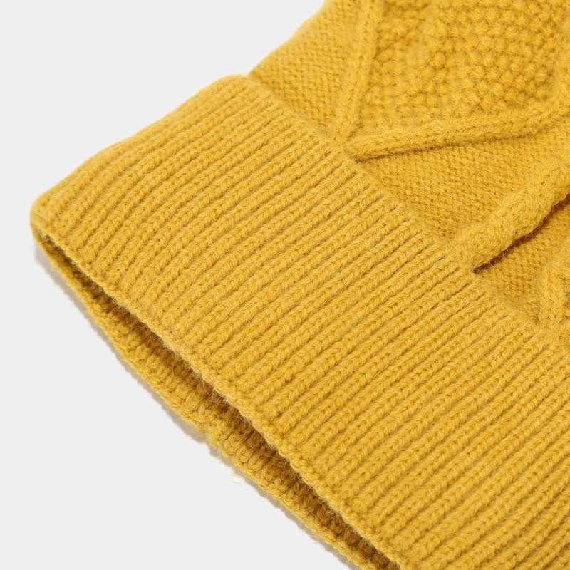 Women's Knit Scarf Set with Hat and Gloves