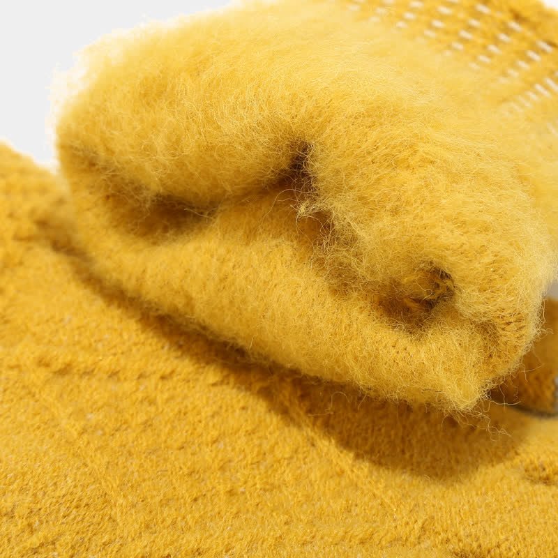 Women's Knit Scarf Set with Hat and Gloves