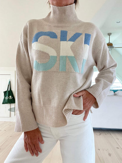 Women's Knitted Turtleneck Sweater