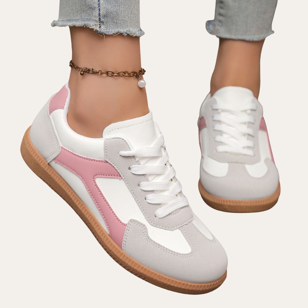 Women's Lace-Up Trendy Sneakers