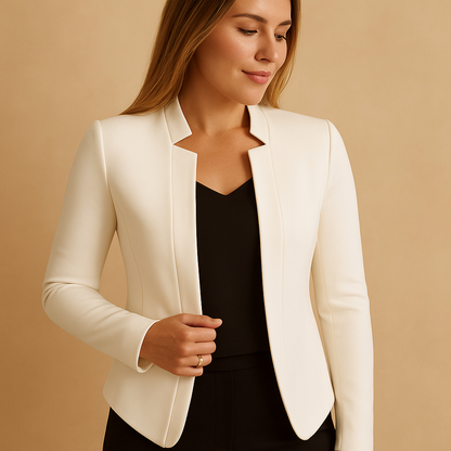 Women's Lightweight Blazer with Lapel Collar