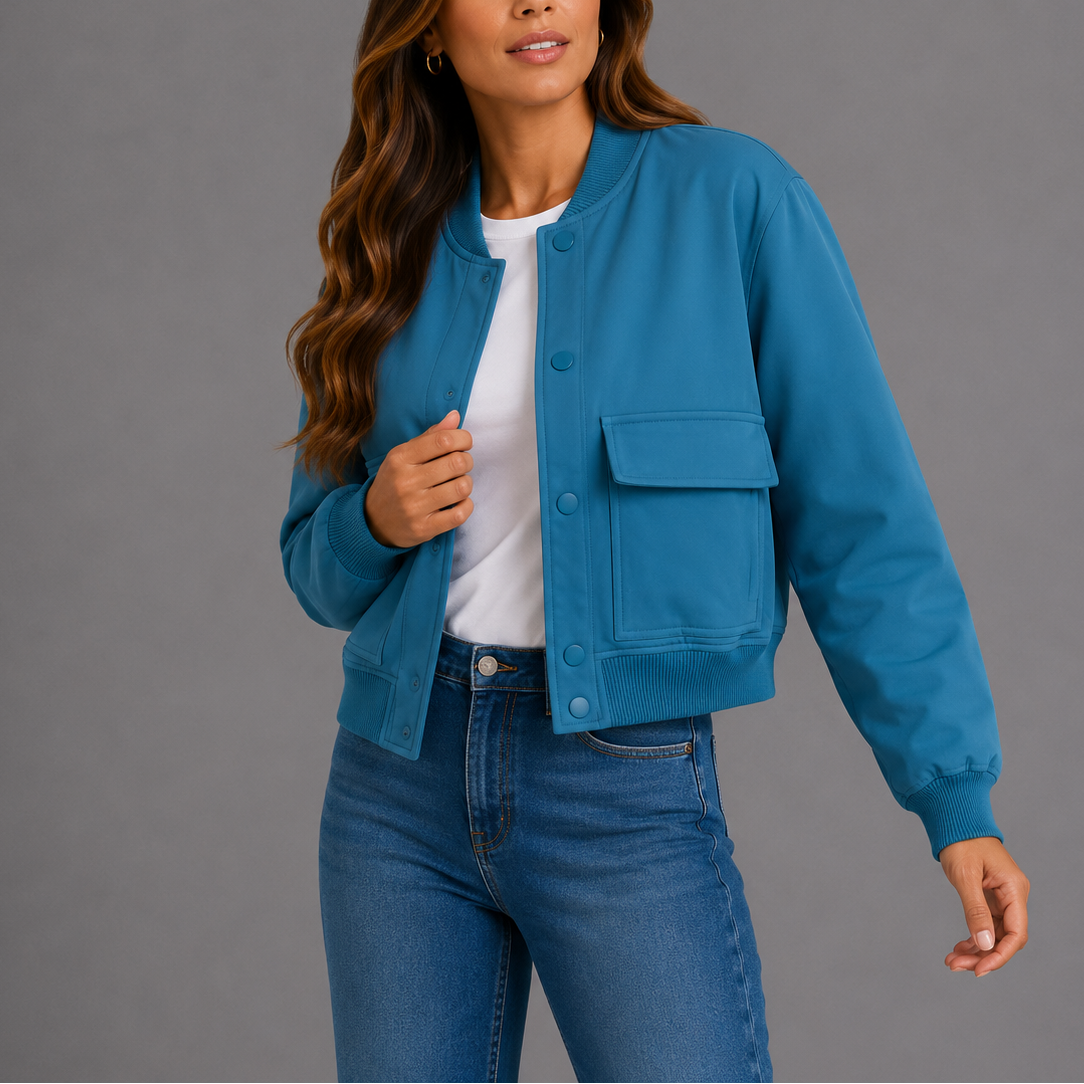 Women's Lightweight Casual Bomber Jacket