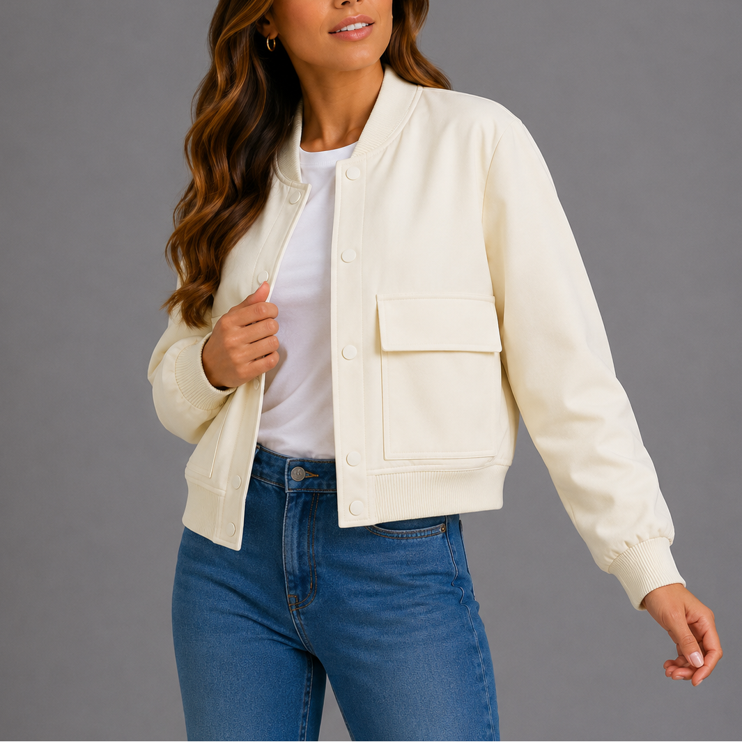 Women's Lightweight Casual Bomber Jacket