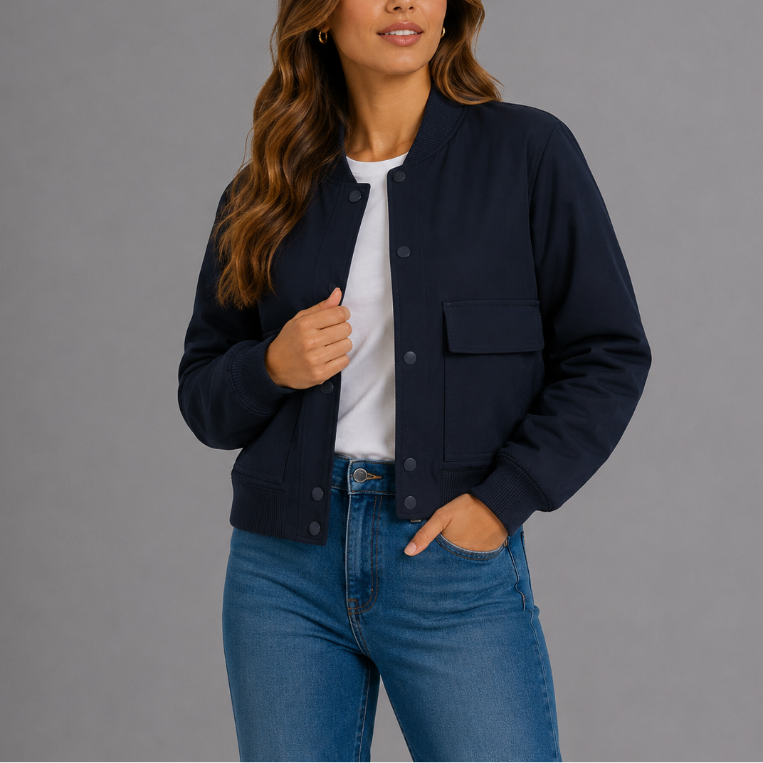 Women's Lightweight Casual Bomber Jacket