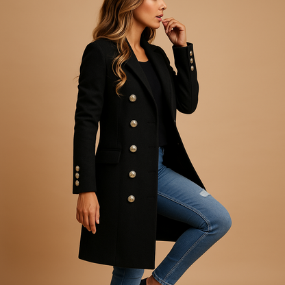 Women's Long Belted Trench Coat