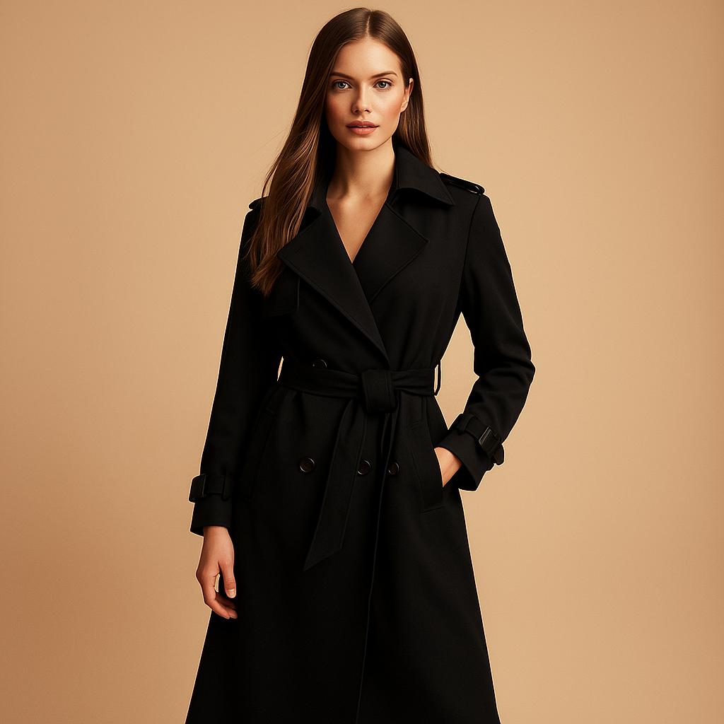 Women's Long Double-Breasted Winter Coat