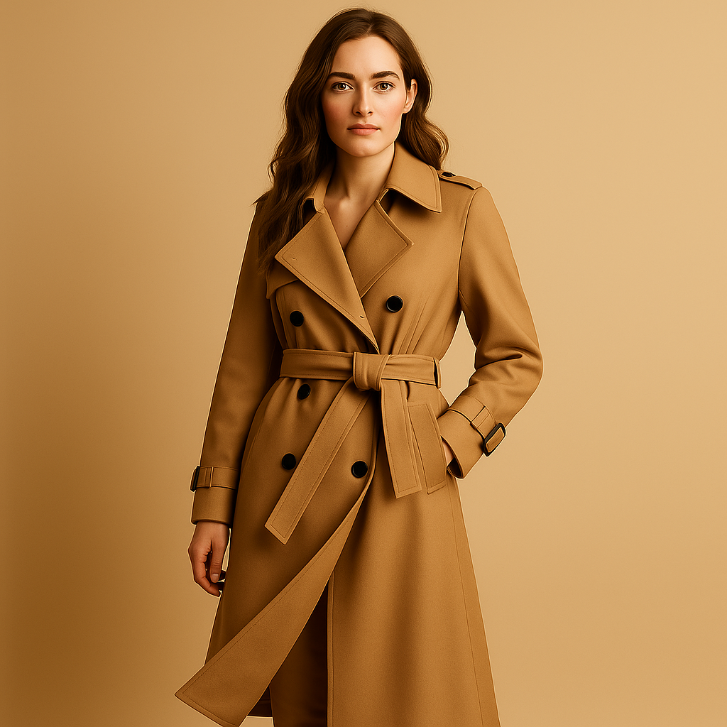Women's Long Double-Breasted Winter Coat