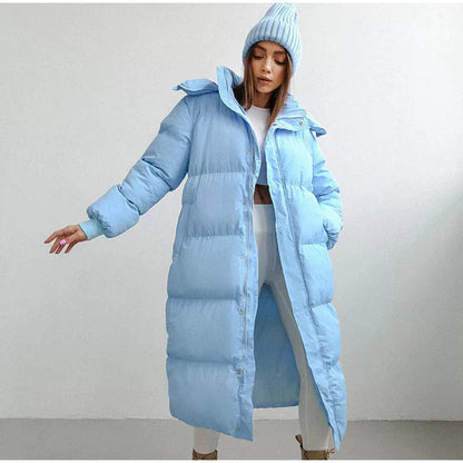Women's Long Parka Puffer Jacket for Winter