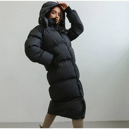 Women's Long Parka Puffer Jacket for Winter