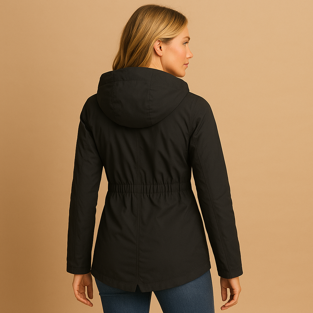 Women's Long Puffer Coat - Elegant Winter Coat for Women