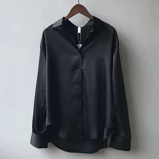 Women's Long Sleeve Collared Blouse
