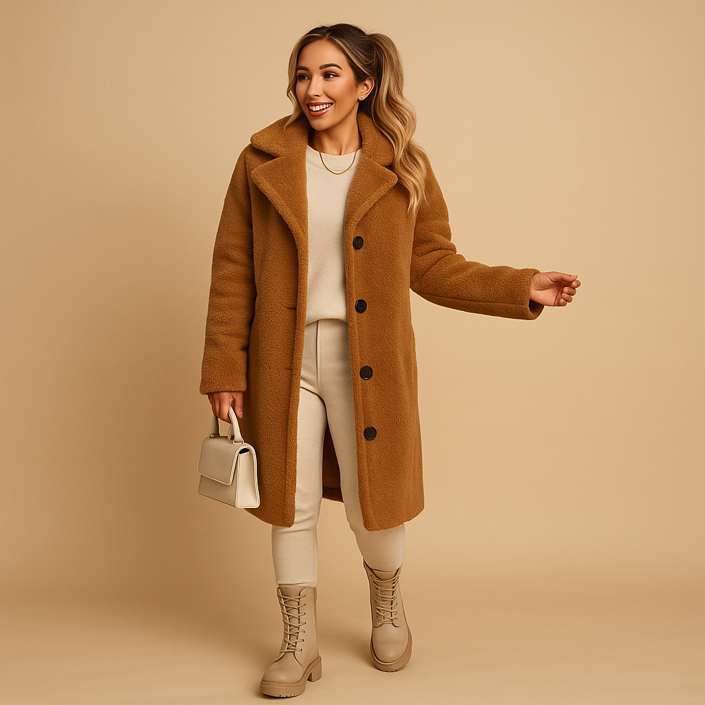 Women's Long Teddy Coat - Winter Coats for Women