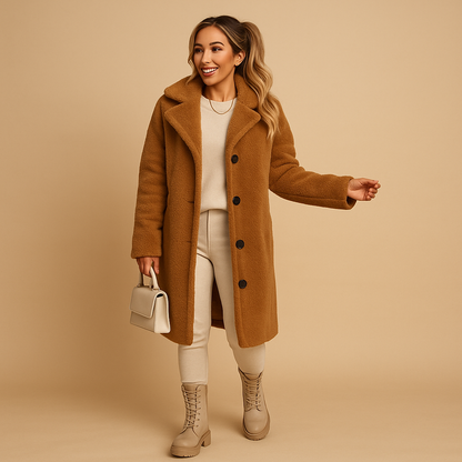 Women's Long Teddy Coat - Winter Coats for Women