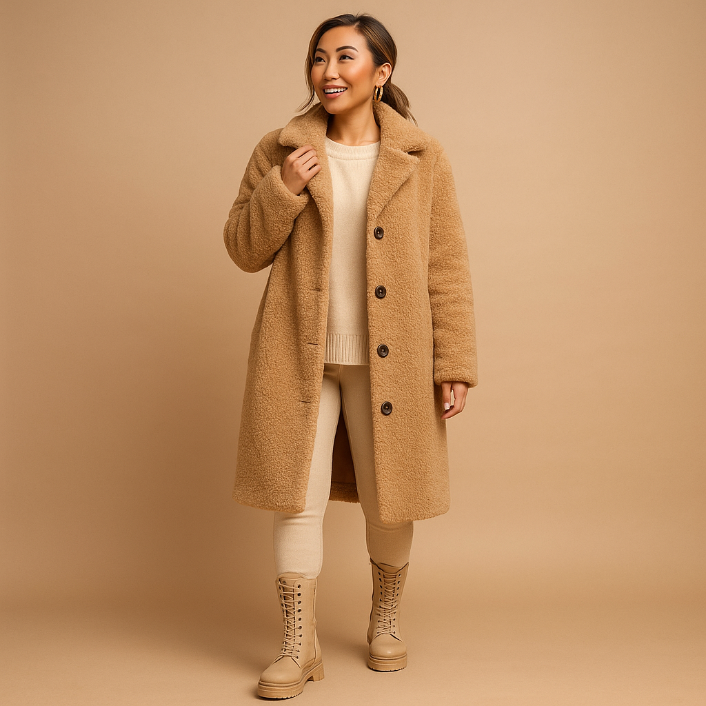 Women's Long Teddy Coat - Winter Coats for Women