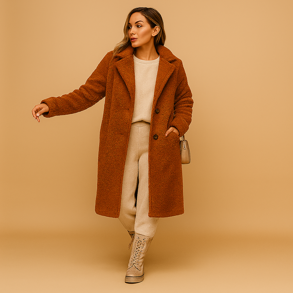 Women's Long Teddy Coat - Winter Coats for Women