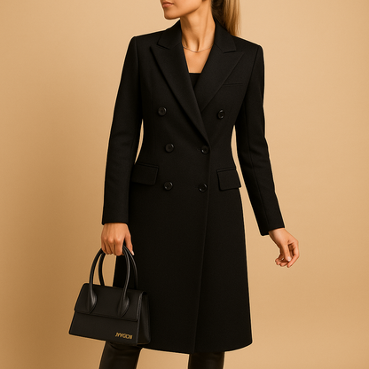 Women's Long Winter Coat with Insulating Lining