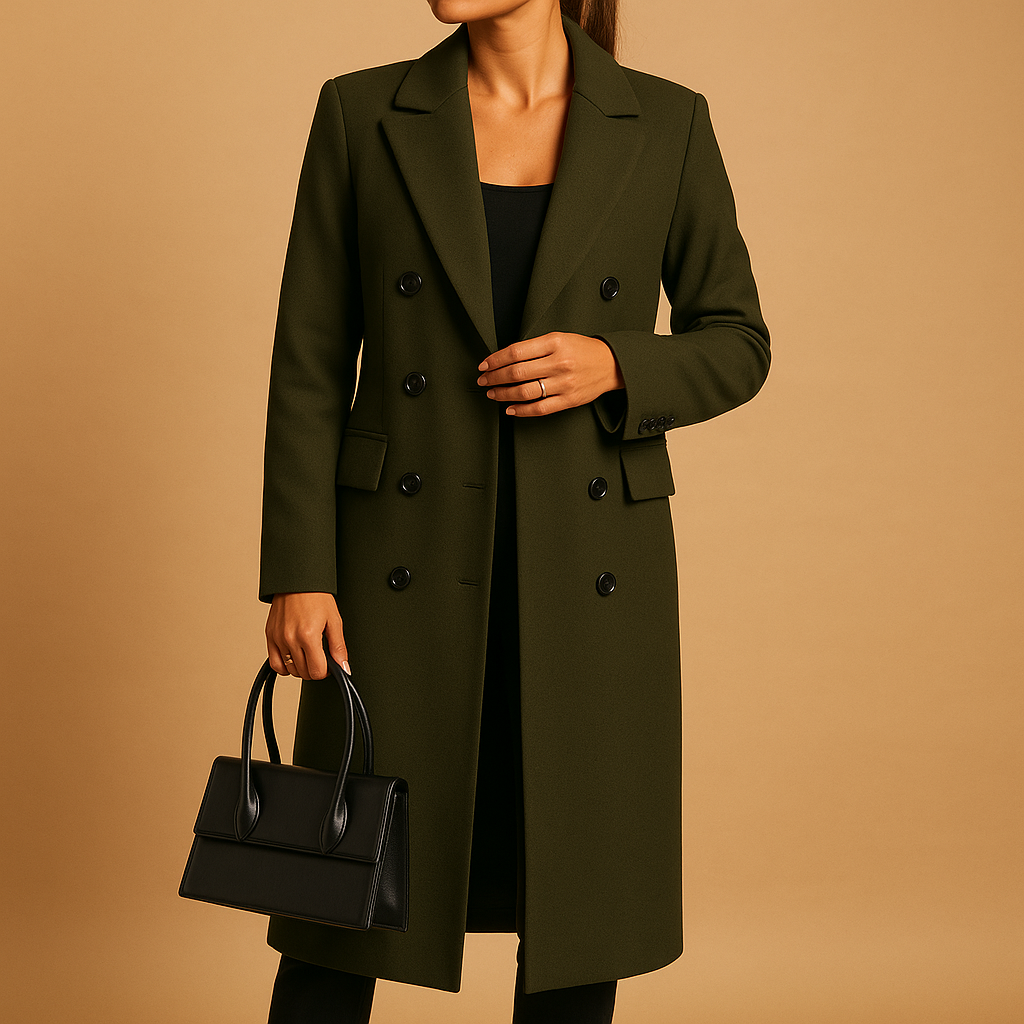 Women's Long Winter Coat with Insulating Lining