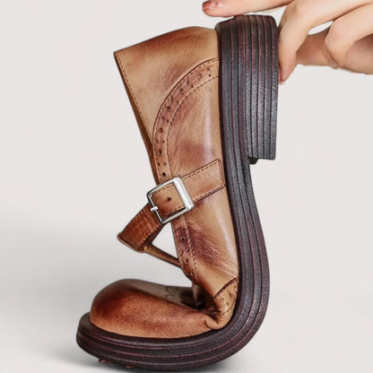 Women's Mary Jane Strap Shoes - Classic Design for Comfort