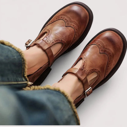 Women's Mary Jane Strap Shoes - Classic Design for Comfort