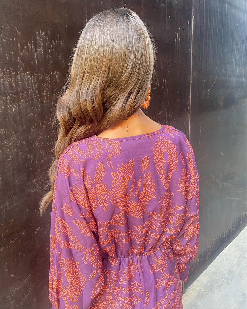 Women's Maxi Dress with Boho-Inspired Print