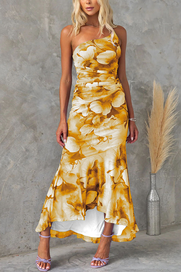 Women's Maxi Summer Dress with Mesh Overlay
