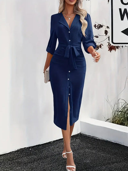 Women's Maxi Summer Dress with Removable Belt