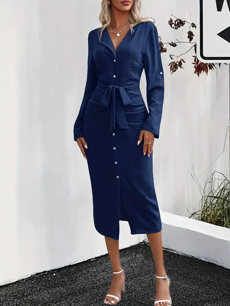 Women's Maxi Summer Dress with Removable Belt