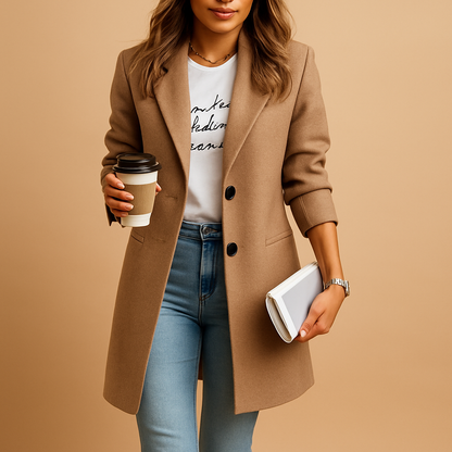 Women's Mid-Length Elegant Coat