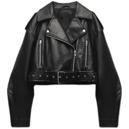 Women's Modern Short Biker Jacket