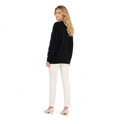 Women's O-Neck Cardigan for Autumn Layering