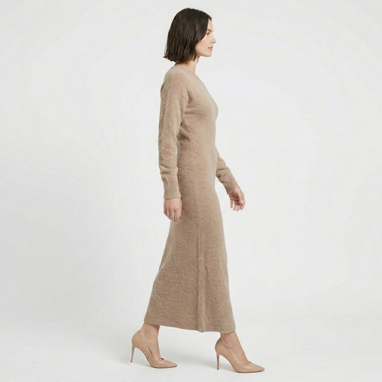 Women's Off-Shoulder Knit Maxi Dress