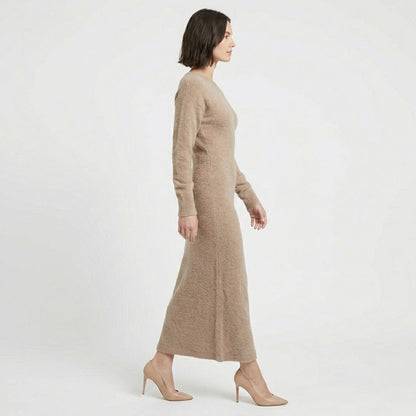Women's Off-Shoulder Knit Maxi Dress