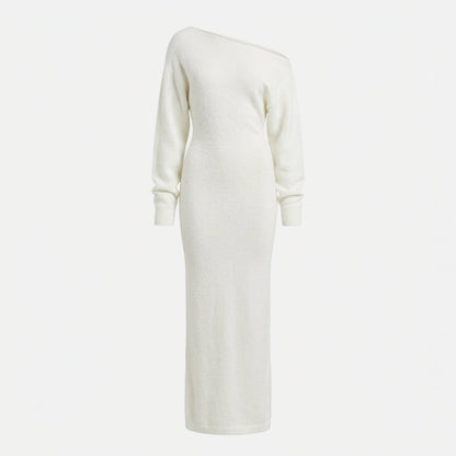 Women's Off-Shoulder Knit Maxi Dress
