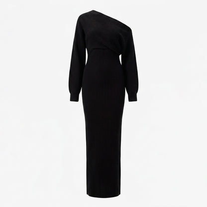 Women's Off-Shoulder Knit Maxi Dress