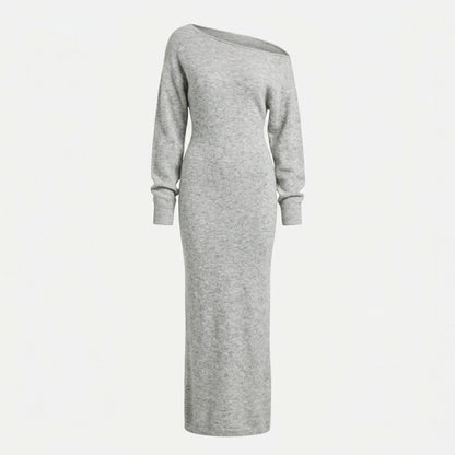 Women's Off-Shoulder Knit Maxi Dress