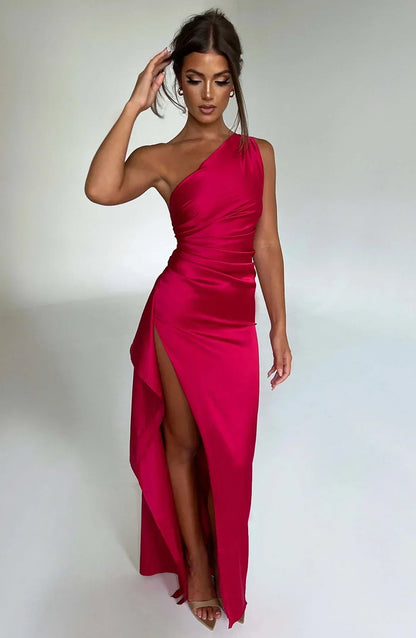 Women's One-Shoulder Maxi Dress
