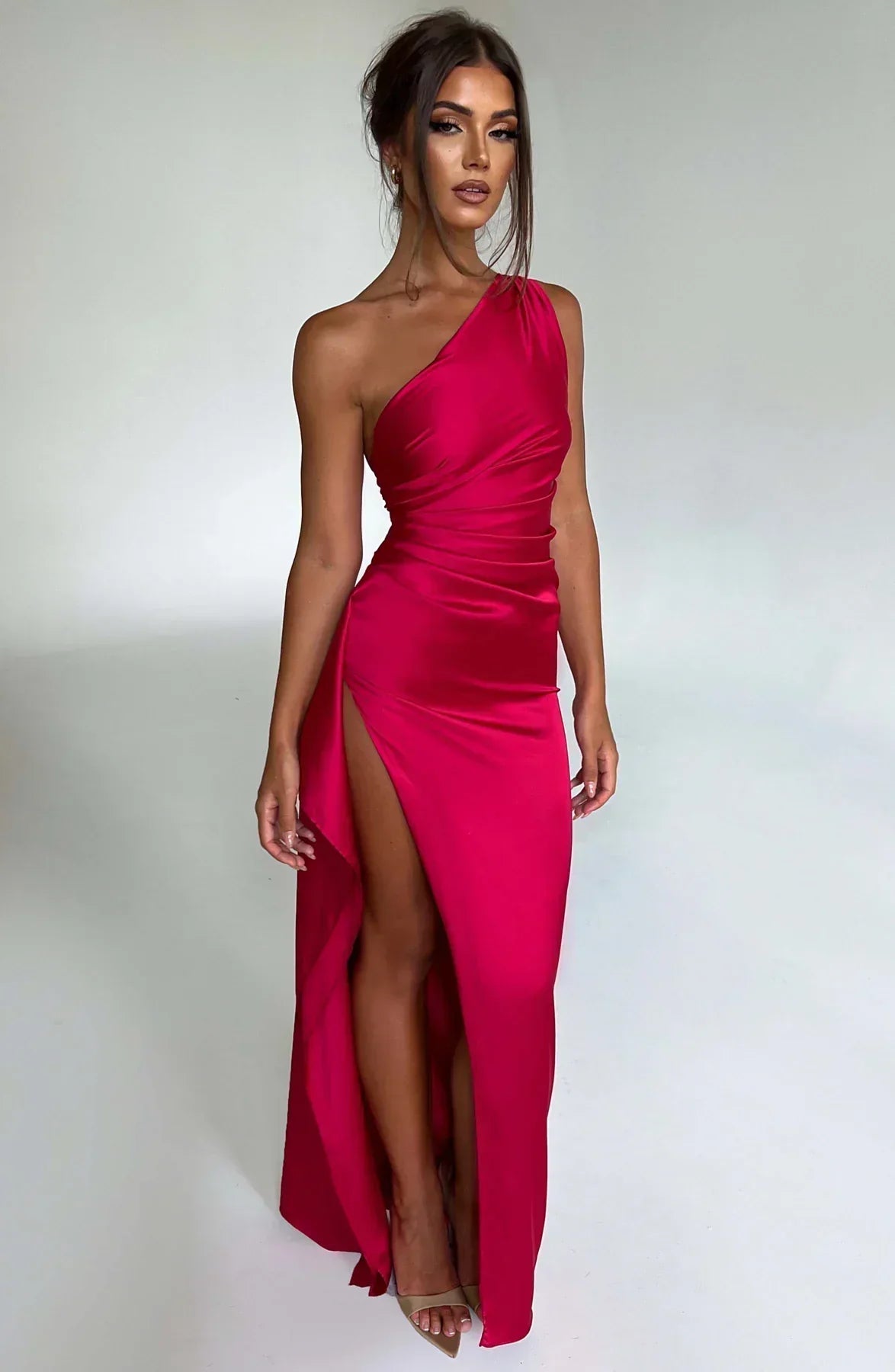 Women's One-Shoulder Maxi Dress