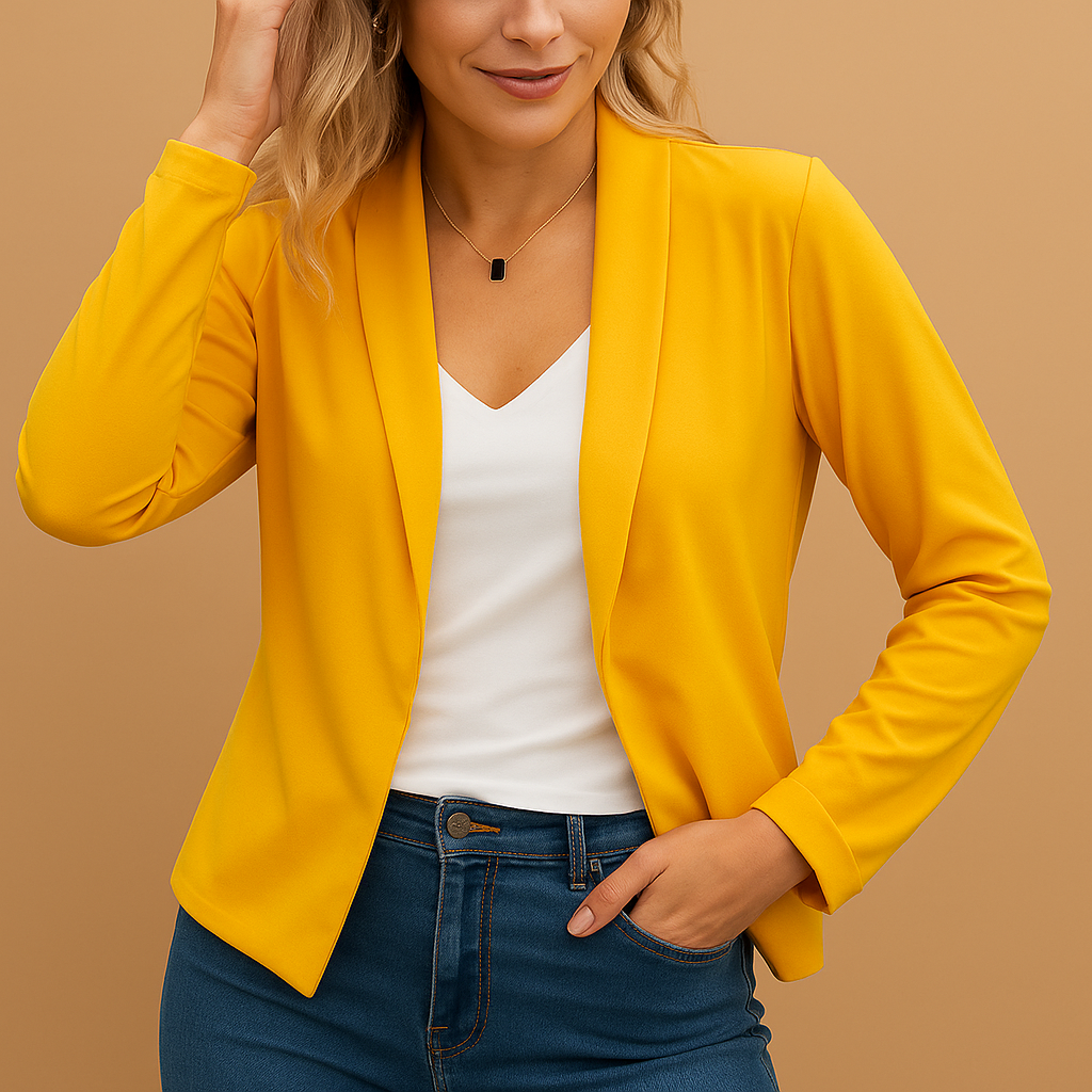 Women's Open Front Blazer with Modern Cut