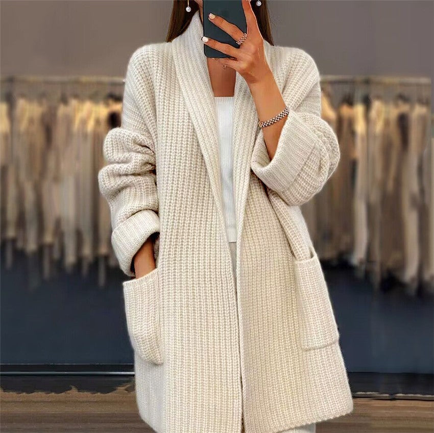 Women's Oversized Cardigan with Pockets