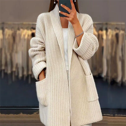 Women's Oversized Cardigan with Pockets