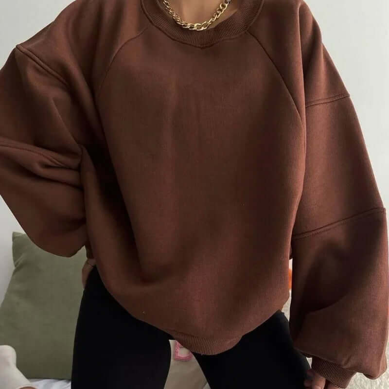 Women's Oversized Crew Neck Sweatshirt