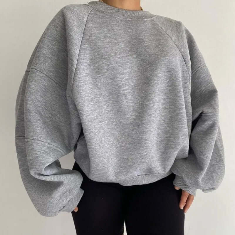 Women's Oversized Crew Neck Sweatshirt