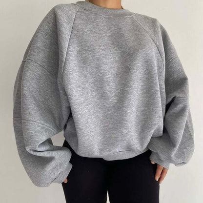 Women's Oversized Crew Neck Sweatshirt