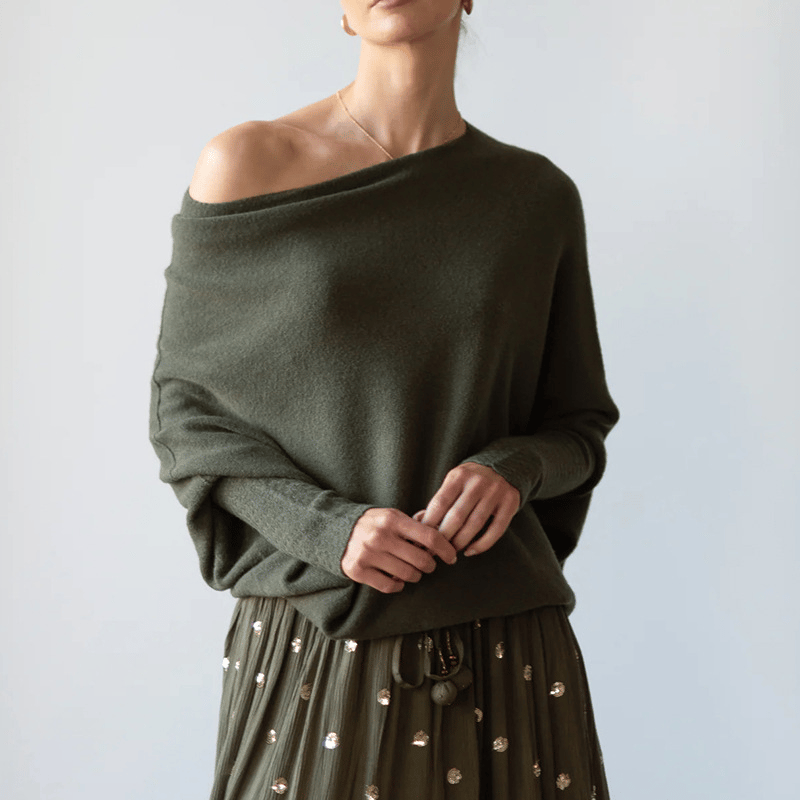 Women's Oversized Off Shoulder Sweater