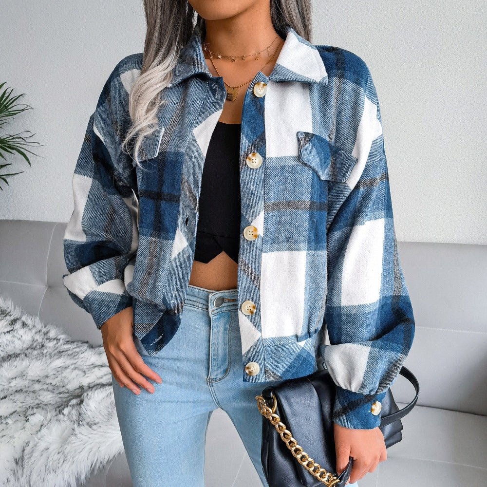 Women's Oversized Plaid Flannel Shacket