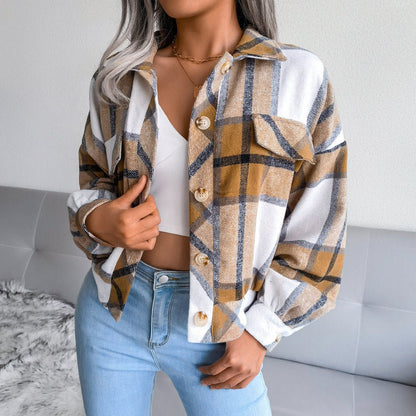 Women's Oversized Plaid Flannel Shacket