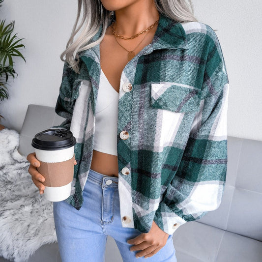 Women's Oversized Plaid Flannel Shacket