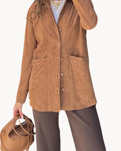Women's Oversized Suede Blazer