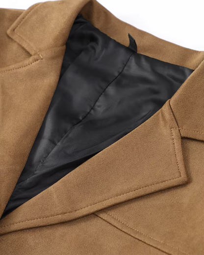 Women's Oversized Suede Blazer