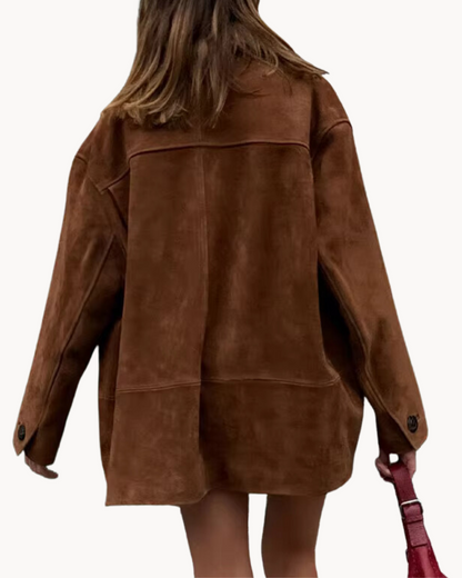 Women's Oversized Suede Blazer